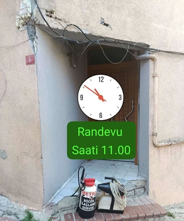 Metro Böcek İlaçlama Randevu Uygulaması 12